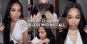 Easy To Install Glueless 5x5 Lace Closure Wig