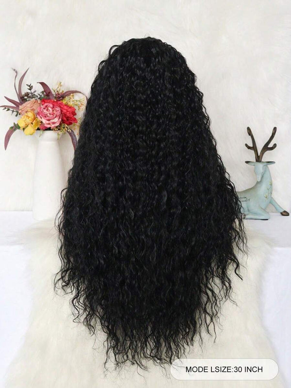 Curly Wig 150% Density T Part  HD Transparent Lace Wig Pre Plucked Human Hair Wigs