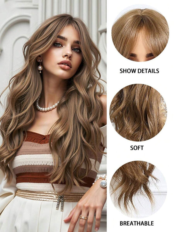 180% Density Body Wave Light Brown HD Transparent Lace Wig Pre Plucked Human Hair Wigs