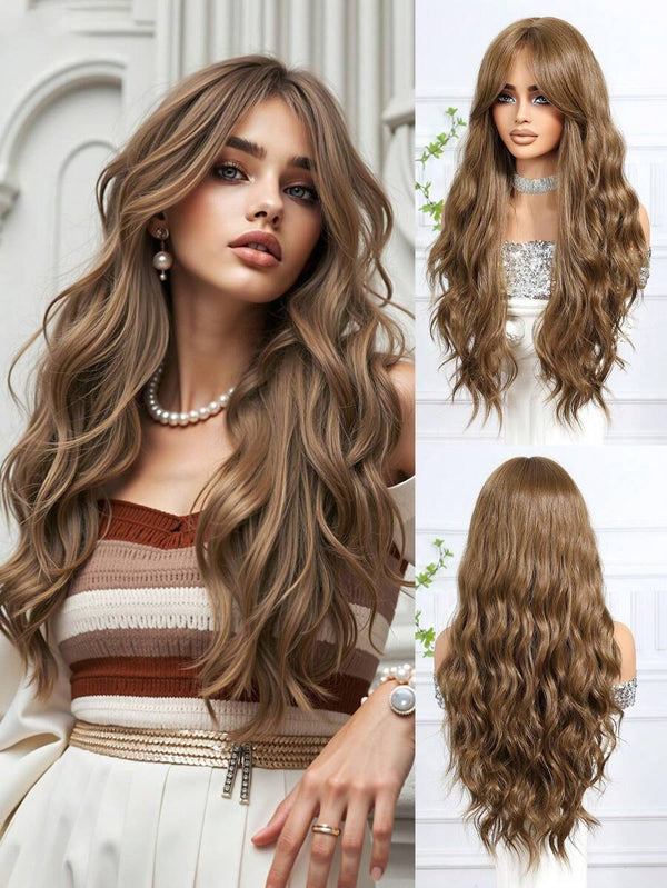180% Density Body Wave Light Brown HD Transparent Lace Wig Pre Plucked Human Hair Wigs