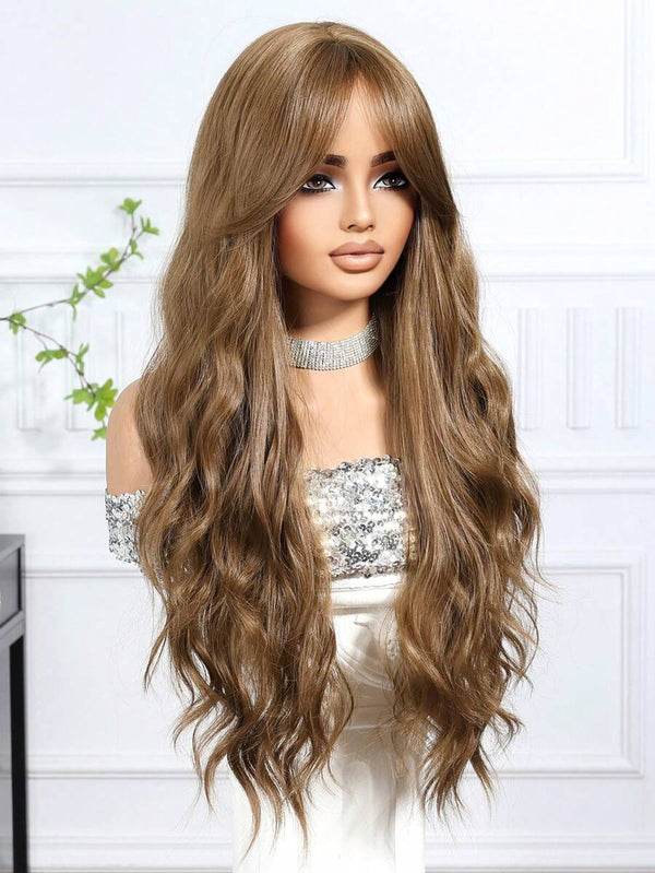 180% Density Body Wave Light Brown HD Transparent Lace Wig Pre Plucked Human Hair Wigs