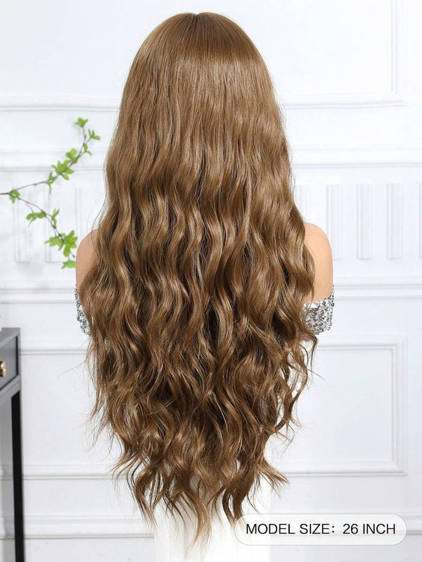 180% Density Body Wave Light Brown HD Transparent Lace Wig Pre Plucked Human Hair Wigs