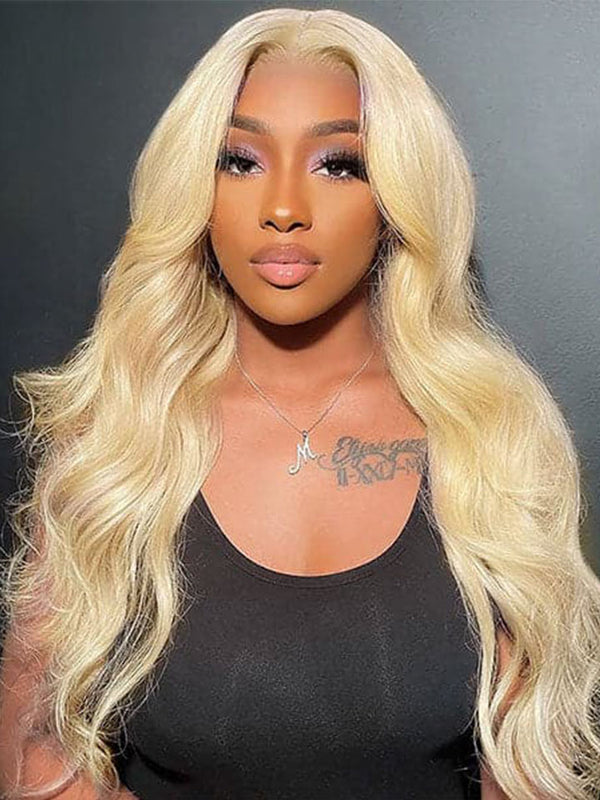 Alipop 613 Blonde Wig Body Wave 4X4 Lace Closure Wig Transparent Lace Wig