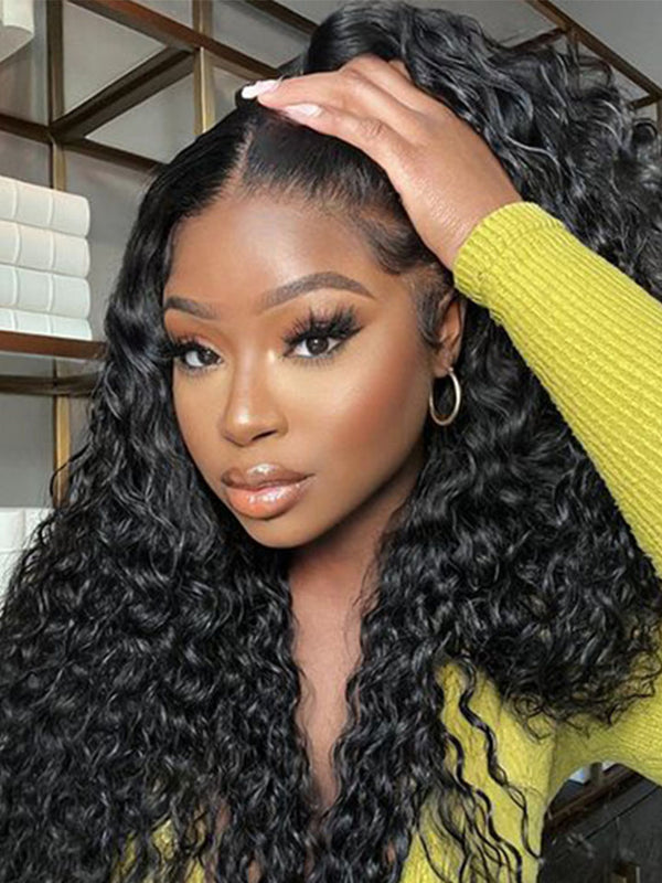 Water Wave 13x4 HD Transparent Lace Front Wigs 150% Density
