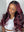 Load image into Gallery viewer, Dark Burgundy With Rose Red Highlights Glueless 13x4 Lace Color Wigs