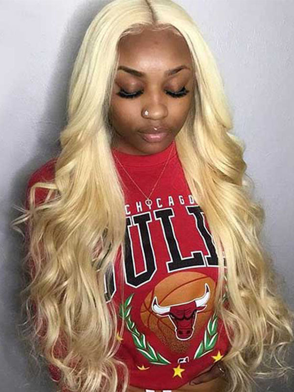 Alipop 613 Blonde Wig Body Wave 4X4 Lace Closure Wig Transparent Lace Wig