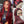 Load image into Gallery viewer, Dark Burgundy With Rose Red Highlights Glueless 13x4 Lace Color Wigs
