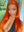 Load image into Gallery viewer, Bright Orange Straight Hair 13x4 Lace Front Wigs Remy Hair