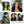 Load image into Gallery viewer, Green Skunk Stripe Hair Wig Piece Highlight Body Wave 13x4 Lace Front Human Hair Wig