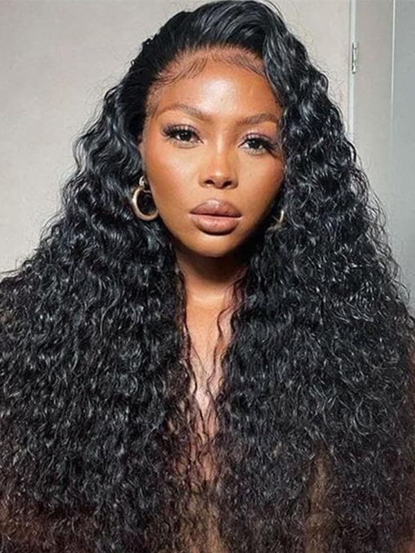Water Wave Wig HD Transparent Lace Wigs 13x4 Lace Front Wig Glueless Wigs