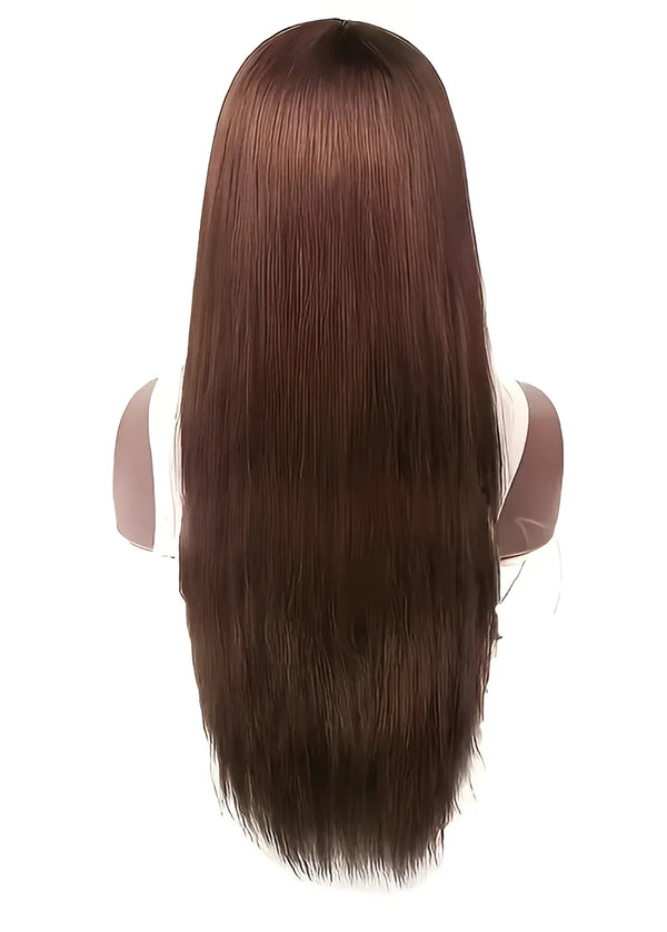 180% Density Light Brown Straight HD 13x4 Lace Front Wigs Human Hair Wig Colored Wigs And Lace Closure Wig