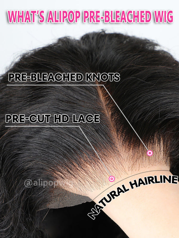 Glueless 6x5 Undetectable HD Lace Closure Straight Wig 100% Human Hair | Pre-bleached Knots