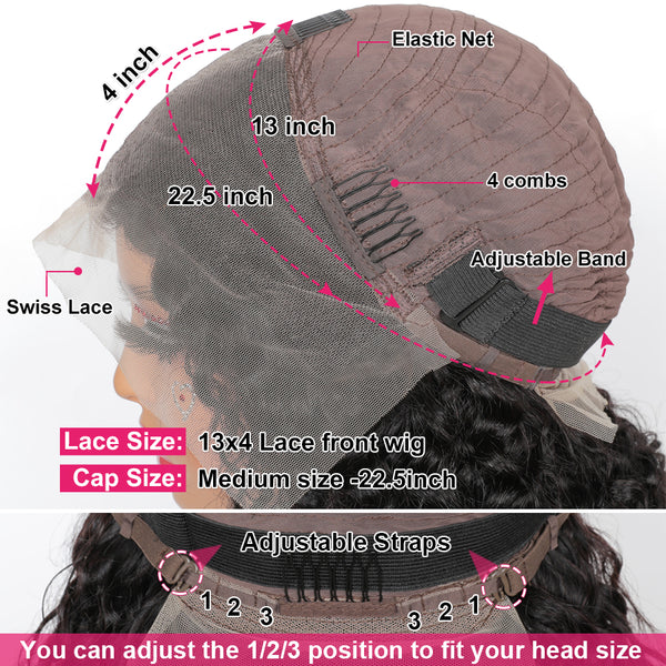 Wear Go Glueless Wigs Straight Pre-cut 5x5 Lace Closure Wigs Beginner Friendly