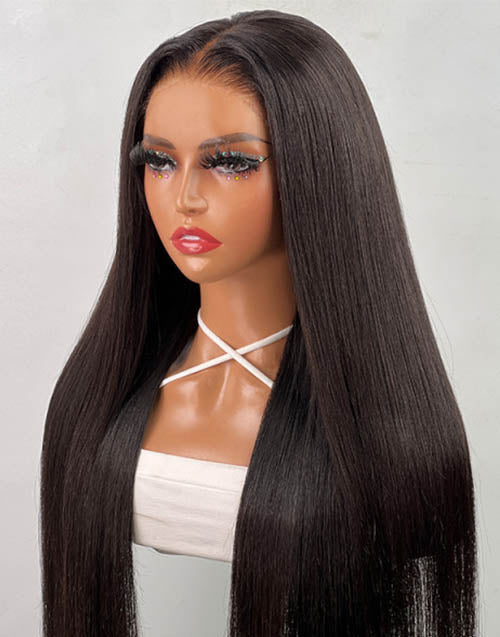 Wear Go Glueless Wigs Straight Pre-cut 5x5 Lace Closure Wigs Beginner Friendly