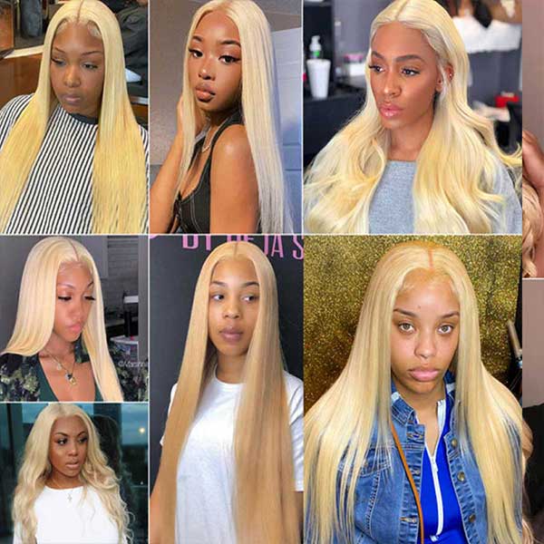 Alipop 613 Blonde Transparent 5X5 Lace Closure Wig