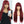 Load image into Gallery viewer, Alipop Burgundy Straight Wigs With Bangs