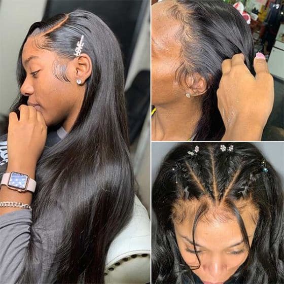 Transparent Lace Wig Pre Plucked With Baby Hair