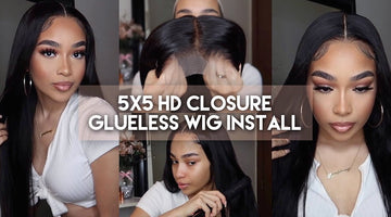 Easy To Install Glueless 5x5 Lace Closure Wig