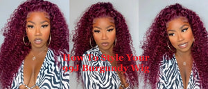 How To Style Your 99J Burgundy Wig