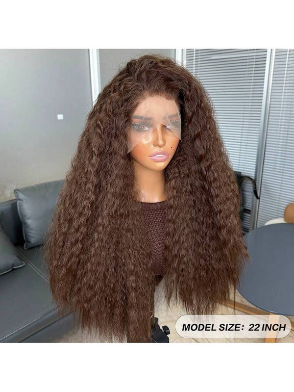 180% Density Water Wave Light Brown Wig HD 13x4 Lace Front Wigs Transparent Lace Wigs