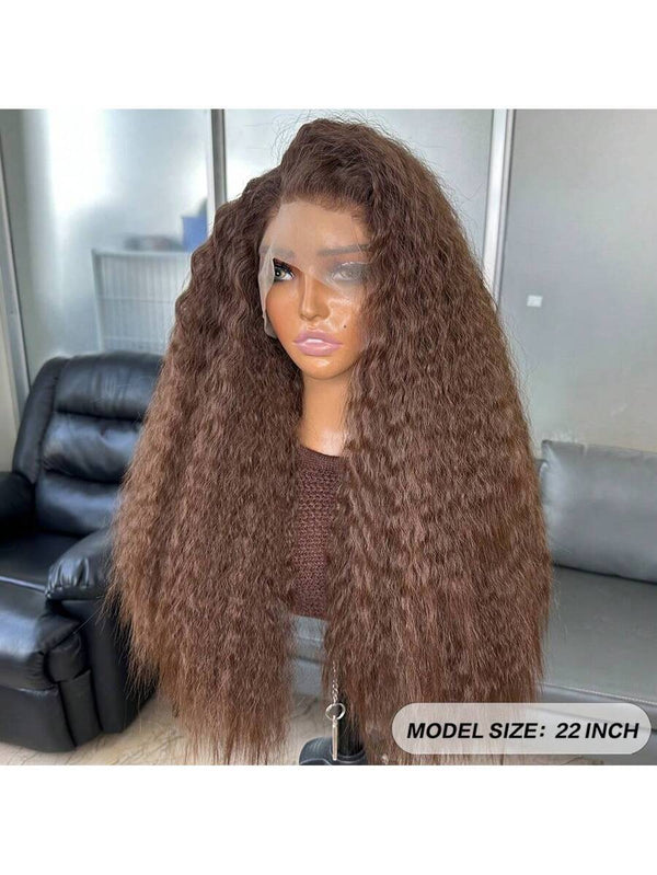 180% Density Water Wave Light Brown Wig HD 13x4 Lace Front Wigs Transparent Lace Wigs