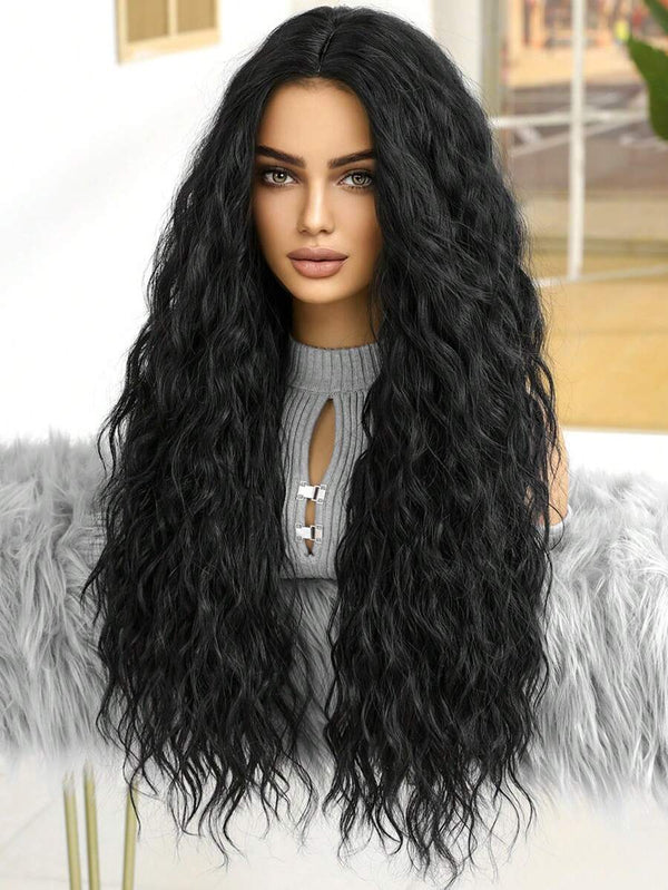 180% Density Curly Wig T Part Lace Wig Pre Plucked Human Hair Wigs