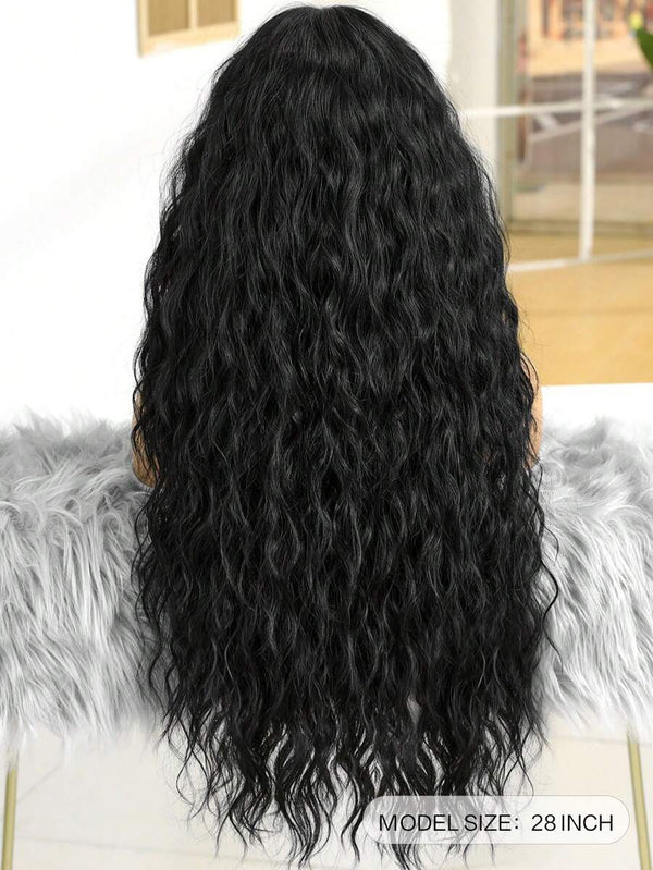 180% Density Curly Wig T Part Lace Wig Pre Plucked Human Hair Wigs