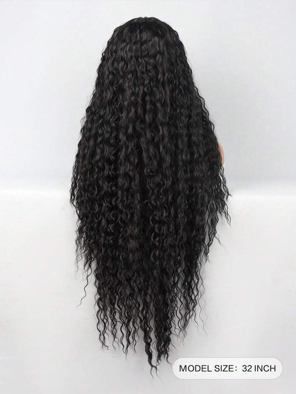 Water Wave Wig Transparent Lace Front Wig T Part Lace Wig 150% Density