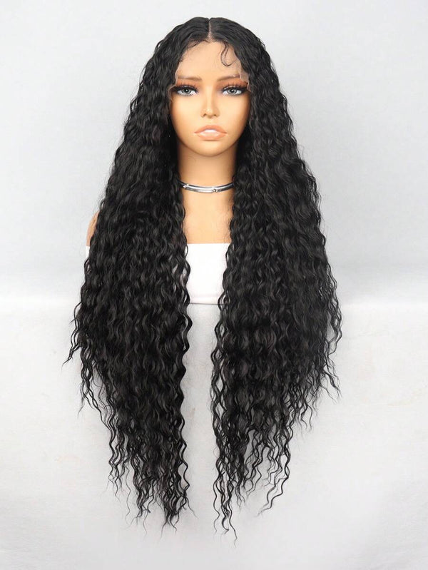 Water Wave Wig Transparent Lace Front Wig T Part Lace Wig 150% Density