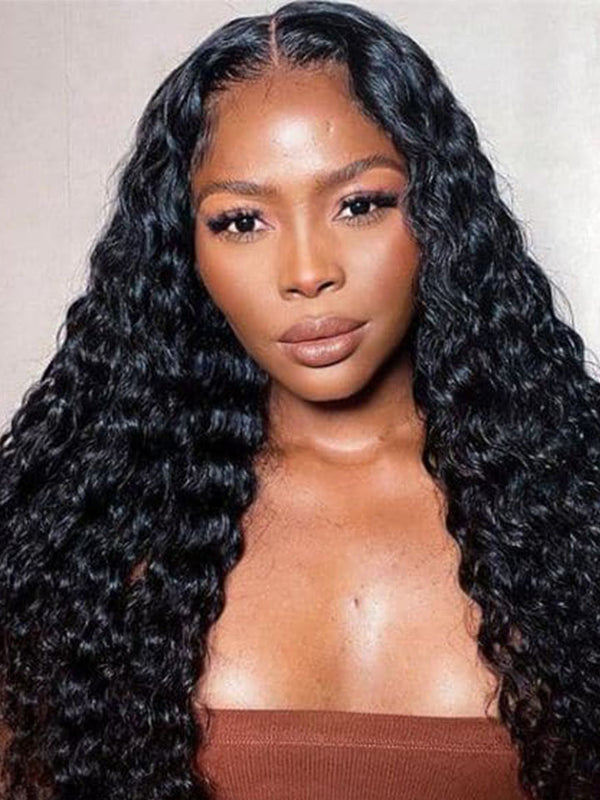 Alipop 4x4 Lace Closure Wig Water Wave Human Hair Wigs Pre Plucked Wigs Real Hair