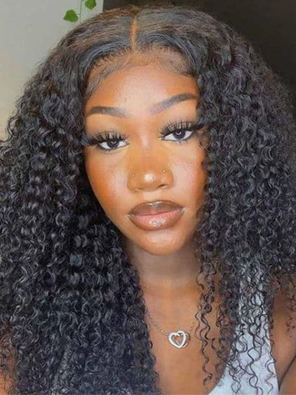 Alipop Deep Curly 13x6 Lace Front Wigs 180% Density Lace Wig Pre Plucked Natural Hair Wigs