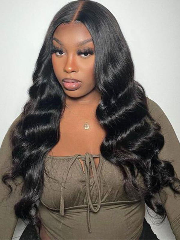 Body Wave Glueless Undetectable 5x5 Lace Closure Wig Pre-Plucked With Baby Hair