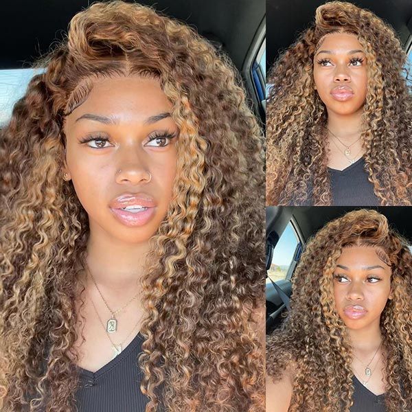 5x5 Lace Closure Deep Curly Wig