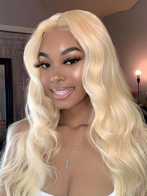 Body Wave 613 Blonde Wig Human Hair Lace Front Wigs