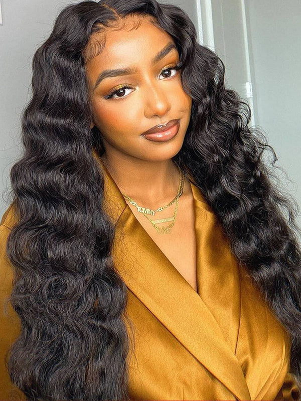 New Arrival Airy Loose Deep Wave Wig 13x4 Lace Front Pre Plucked With Baby Hair Glueless Wig