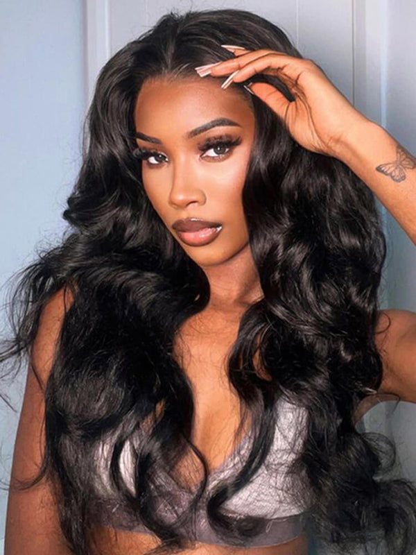 Bye-Bye Knots Wig 6x5 Glueless Lace Body Wave Wig With Pre-bleached Knots Human Hair Wigs