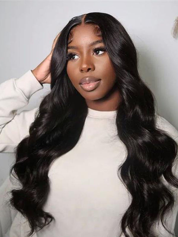 Body Wave V Part Wigs Glueless Human Hair Wigs No Leave Out Thin Part Wigs
