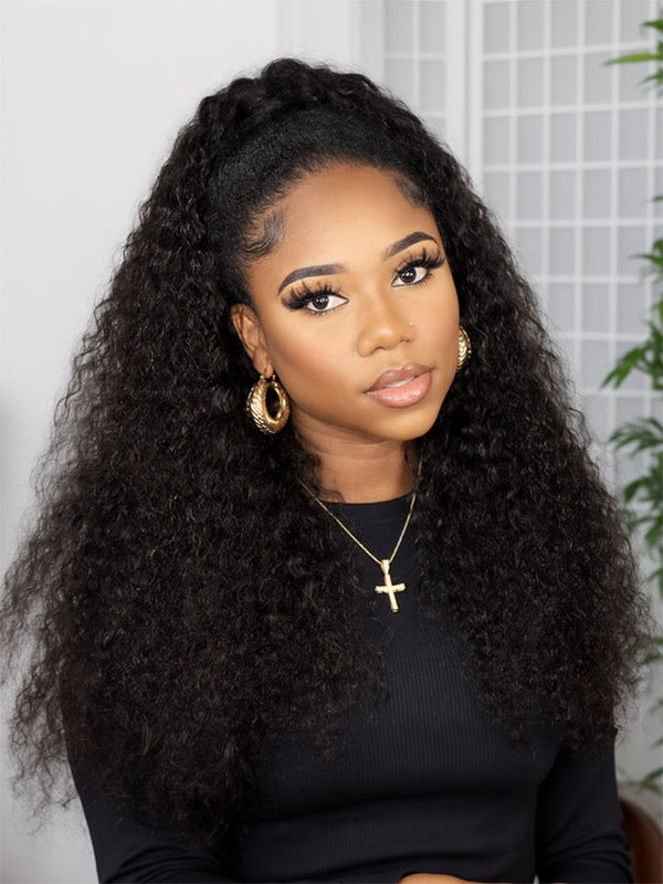Wear Go Glueless Wigs Curly Hair Pre Plucked HD Lace Closure Wigs