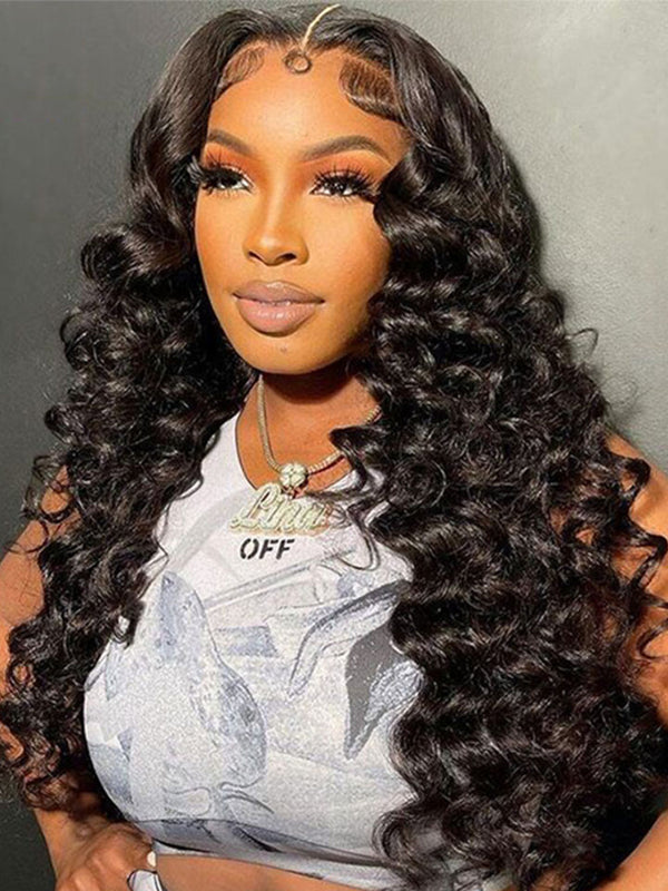 Alipop 4x4 Lace Closure Wig Loose Wave Human Hair Wigs Pre Plucked Wigs Real Hair