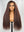 Load image into Gallery viewer, 4C Baby Hairline Kinky Edges Brown Ombre Kinky Straight 13x4 Lace Front Glueless Wig 100% Human Hair
