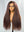 Load image into Gallery viewer, 4C Baby Hairline Kinky Edges Brown Ombre Kinky Straight 13x4 Lace Front Glueless Wig 100% Human Hair
