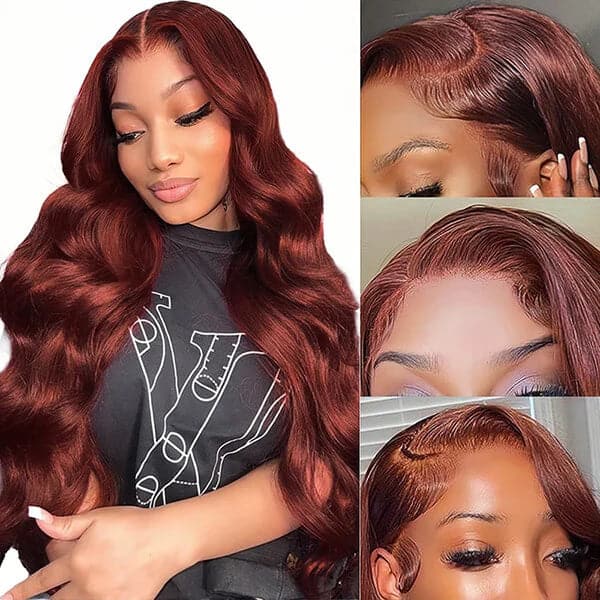 Reddish Brown Body Wave 13X4 Lace Front Wig