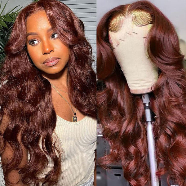 Reddish Brown Body Wave 13X4 Lace Front Wig