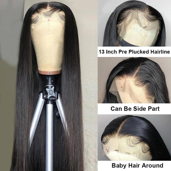 Alipop 13x4 Straight Lace Front Wig Pre Plucked With Baby Hair