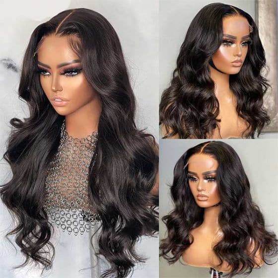 Body Wave HD Lace Wigs 4x4 Closure Wigs Human Hair Wigs Invisible Knots Wigs