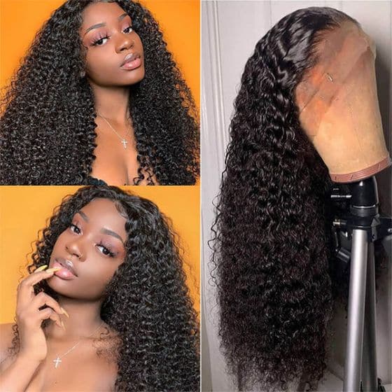 Alipop 13x6 lace front wig kinky curly human hair wig