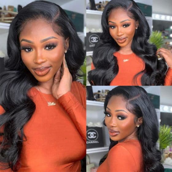 Alipop Body Wave 13x6 Lace Frontal Human Hair Wigs Pre Plucked Brazilian Transparent Lace Wig