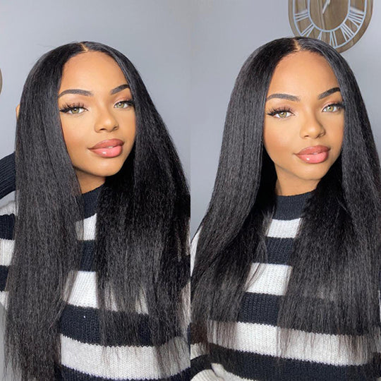 Air Wig Breathable Kinky Straight 13x4 Lace Front Wig