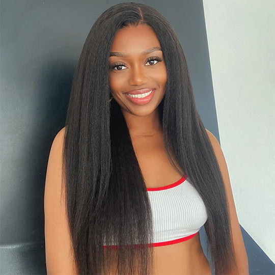 Air Kinky Straight 13x4 Lace Front Wig
