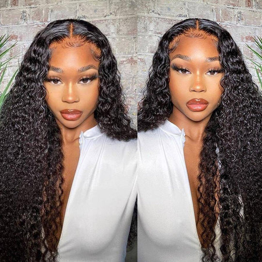 deep curly 13x4 lace front wig